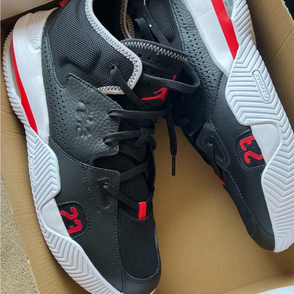 Men\'s Black and Red Jordan stay loyal 2